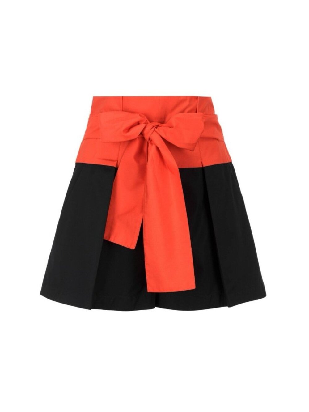 Sportmax Code Women's Shorts 12 Black Red Bow 100% Cotton Max Mara NEW